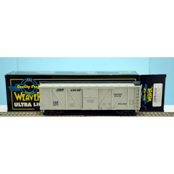 NIB-WEAVER ULTRA LINE COPPER BASIN RAILWAY OUTSIDE BRACED BOXCAR # 3975 - Picture 3 of 5